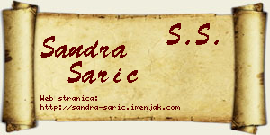 Sandra Sarić vizit kartica
